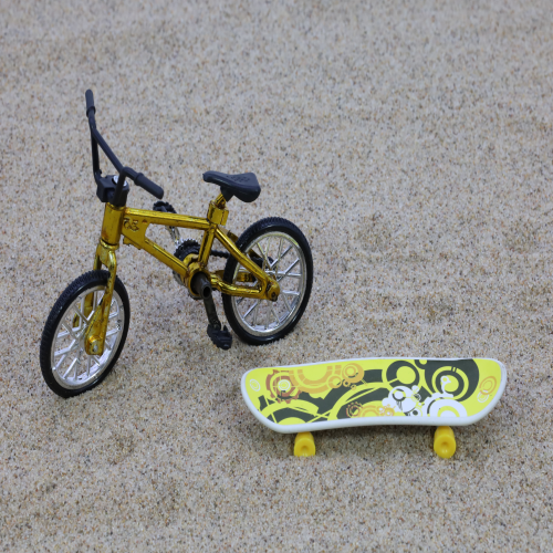 탈것류2061 BMX 자전거(금색)+스케이트보드